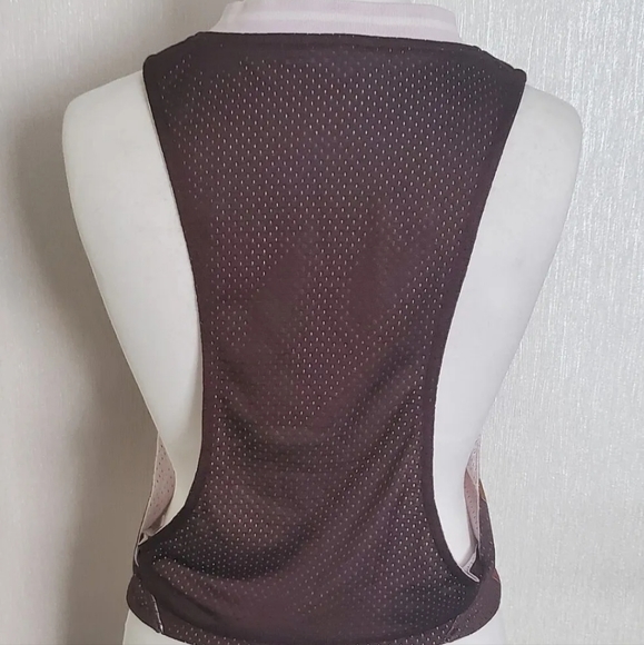 Adidas basketball 🏀 women's vest brown pink S 10 uk 2004 - Picture 4 of 8